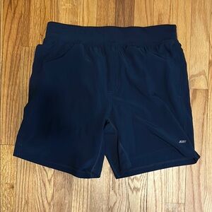 Amazon Essentials Blue Athletic Shorts Elastic Waistband